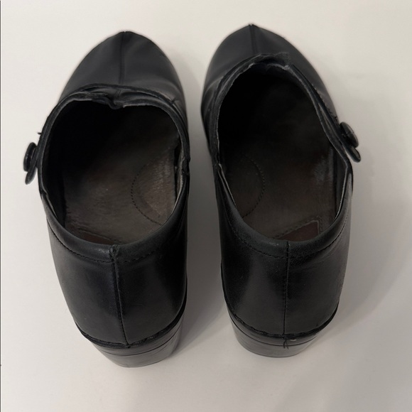 Dansko Profesional Black Leather Mules Clogs Size 41 - Picture 4 of 10